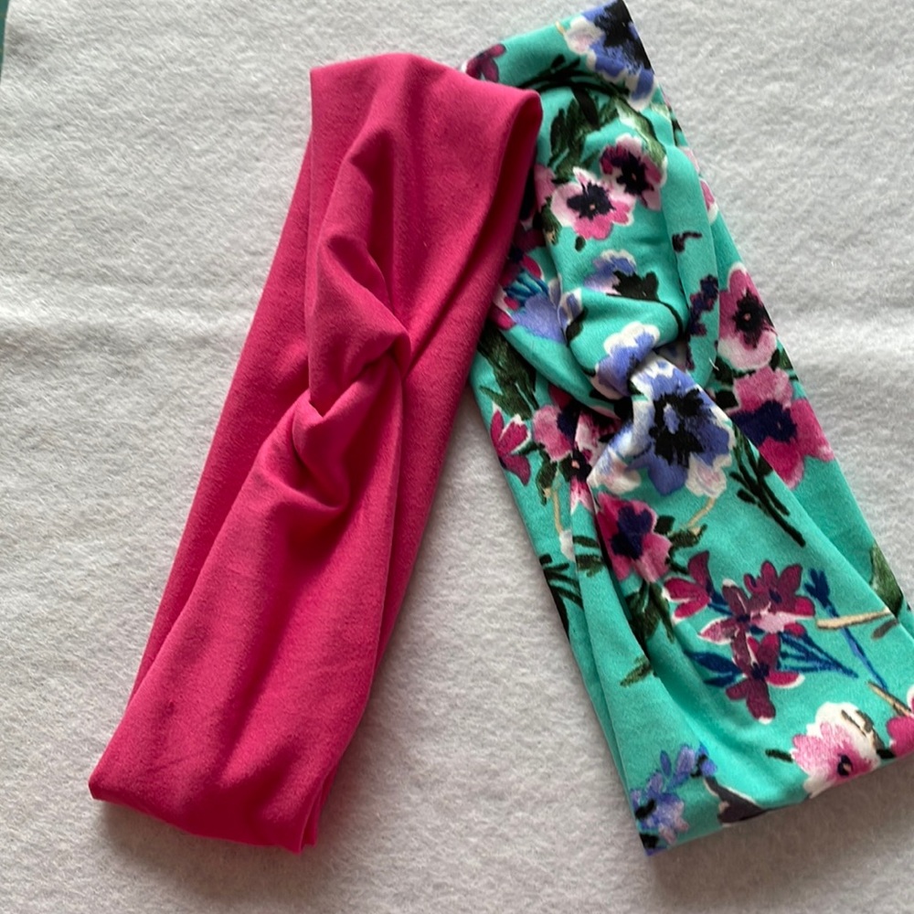 Front Twist Headbands Handmade Set of Two